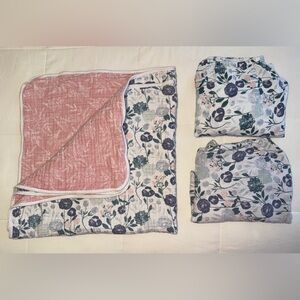 Aden + Anais Muslin Blanket and Crib Sheets